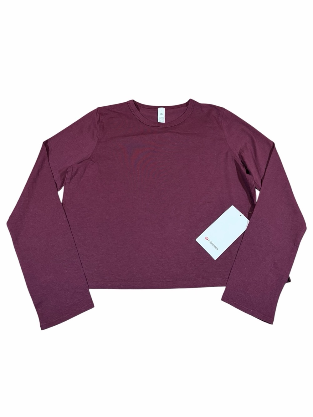 NWT Lululemon Classic-Fit Cotton-Blend Long Sleeve Shirt (Garnet) Size 10